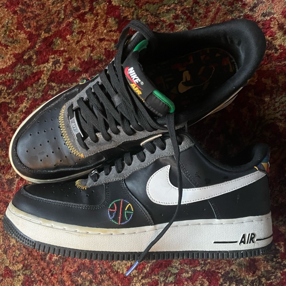 Black Nike Air Force 1 Live Together, Play Together